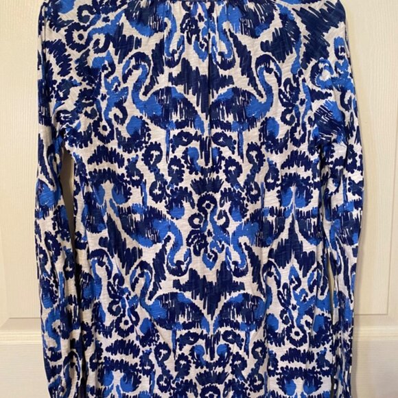 Lilly Pulitzer Women Resort Navy Beach Bathers Meg Tunic Top Size Small - Picture 6 of 6